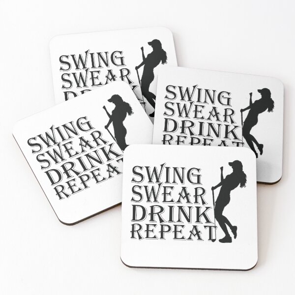 Aperçu de l'œuvre Citations de golf pour la fête des pères, répétition du swing, citation de boisson de golf créée et vendue par SheIsAQueen.