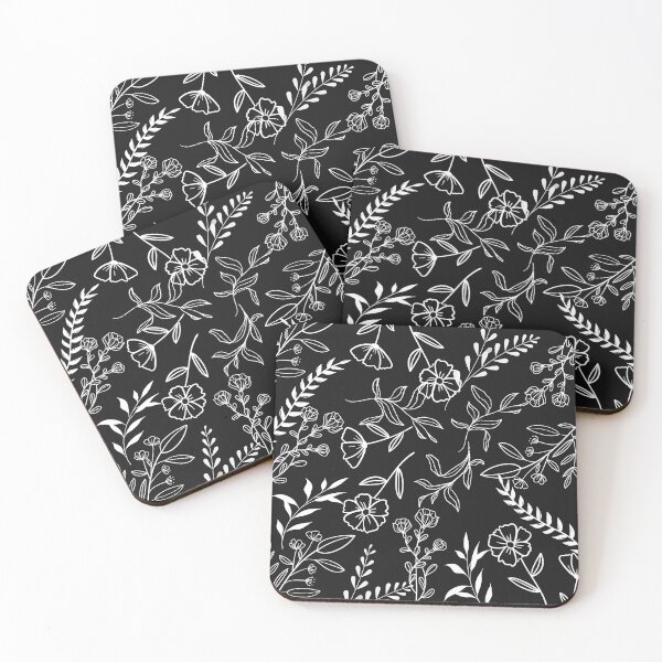 Item preview, Black and White Floral  designed and sold by Ecollections.