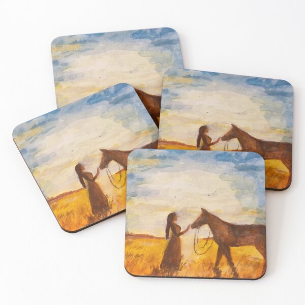 Item preview, Girl and her horse designed and sold by CreativelyEA.