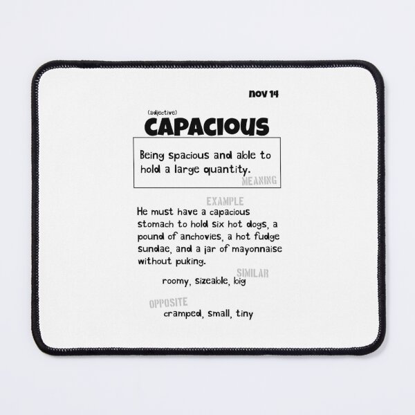 Item preview, November 14 Capacious designed and sold by Square Root of Squid.