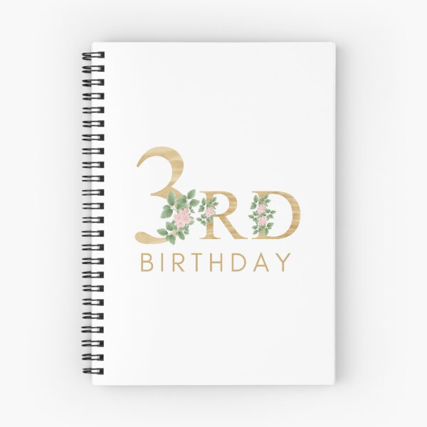 Item preview, My 3rd Birthday Floral Design designed and sold by prudencehollow.