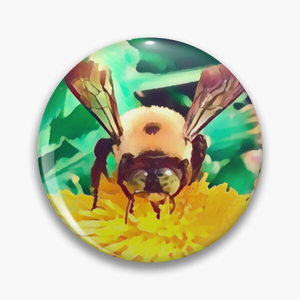 Item preview, Happy bee in dandelion  designed and sold by Bugsnspiders.