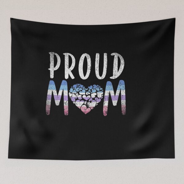 Item preview, PROUD MOM BI GENDER FLAG HEART MOTHERS DAY LGBTQ BIGENDER designed and sold by sobriowslen.