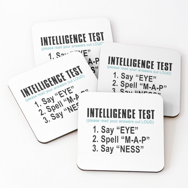 Item preview, Intelligence Test Say Eye M A P Ness Funny Dad Joke designed and sold by ujgbnx.