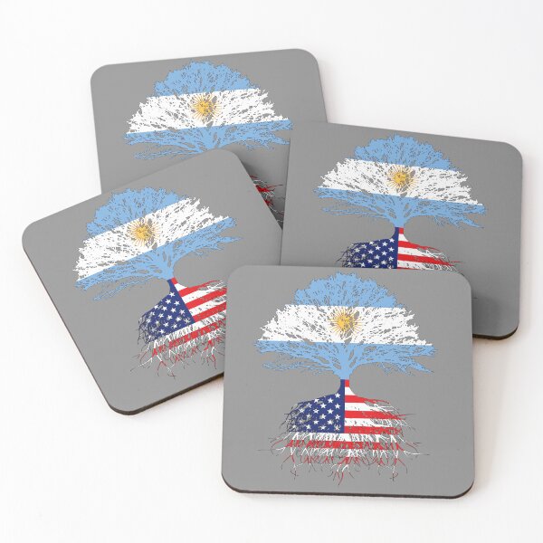 Item preview, USA  Argentina Roots Tree  Argentinian American Country Map Flag Mug US Naturalization Ceremony Gift Men Women Family Friend designed and sold by maindeals.