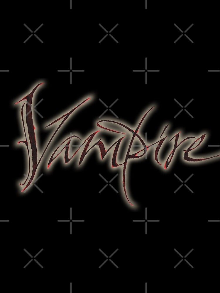 Elegant Vampire Hand Lettering Calligraphy - Glowing Blood - Halloween by 26-Characters