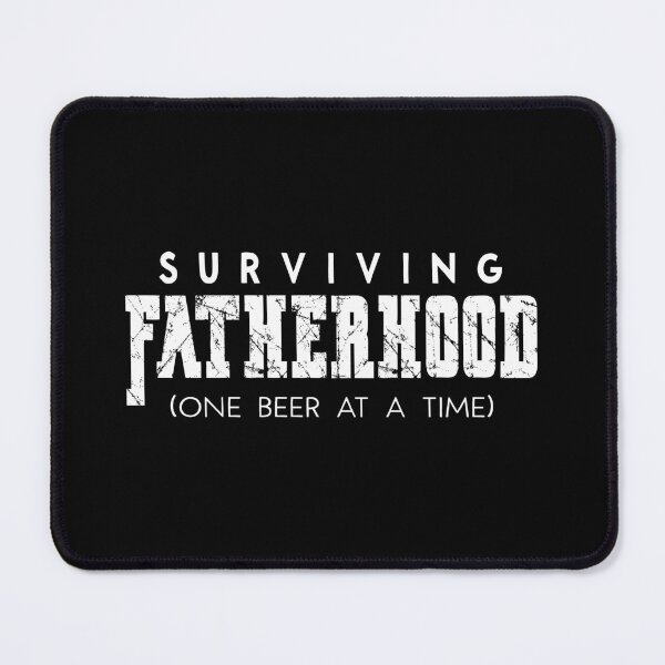 Item preview, Mens Surviving Fatherhood graphic New Dad Tee Fathers Day design designed and sold by Merchking1.