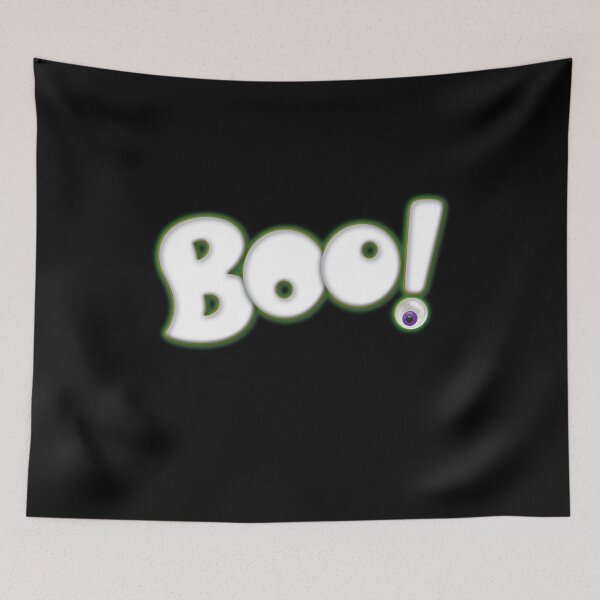 Item preview, Cartoon Boo Type Design - Halloween Ghost Hand Lettering with Bloodshot Eyeball designed and sold by 26-Characters.
