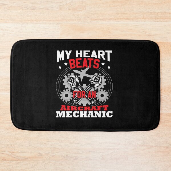 Item preview, MY HEART BEATS FOR A AIRCRAFT MECHANIC designed and sold by sobriowslen.