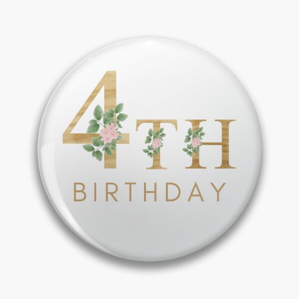 Item preview, My 4th Birthday Floral Design designed and sold by prudencehollow.