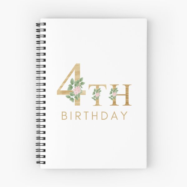 Item preview, My 4th Birthday Floral Design designed and sold by prudencehollow.