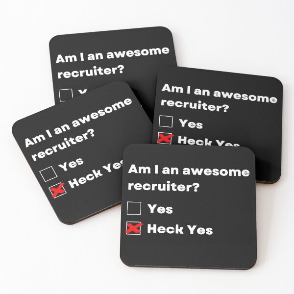 Item preview, Awesome Recruiter - Heck Yes designed and sold by Click-Like.