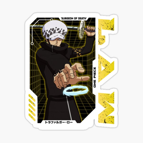 Trafalgar Law Sticker For Sale By Nivrowide Redbubble