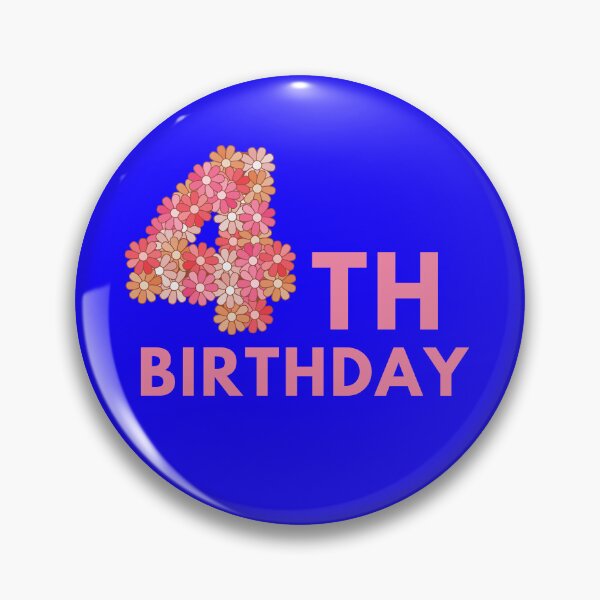 Item preview, My 4th Birthday Floral Design designed and sold by prudencehollow.