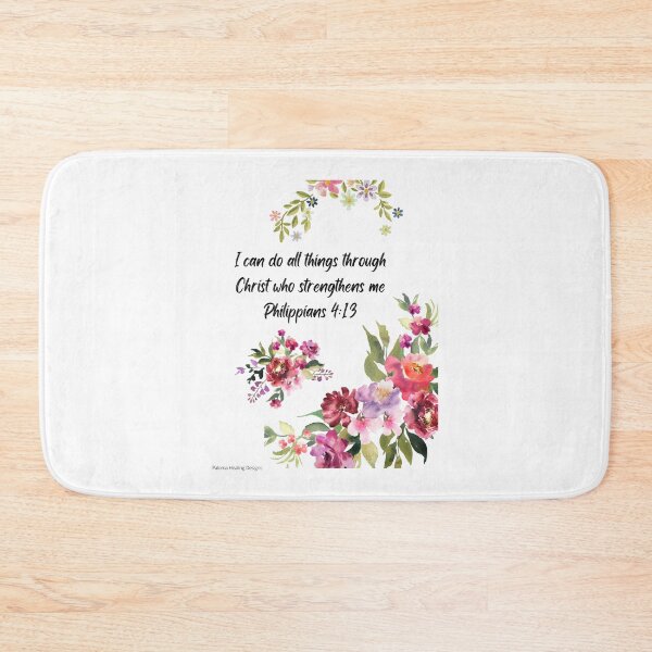 Item preview, Bible scripture Philippians 4:13 designed and sold by PalomaHealing24.