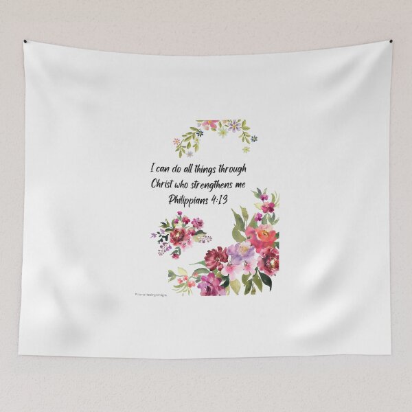 Item preview, Bible scripture Philippians 4:13 designed and sold by PalomaHealing24.