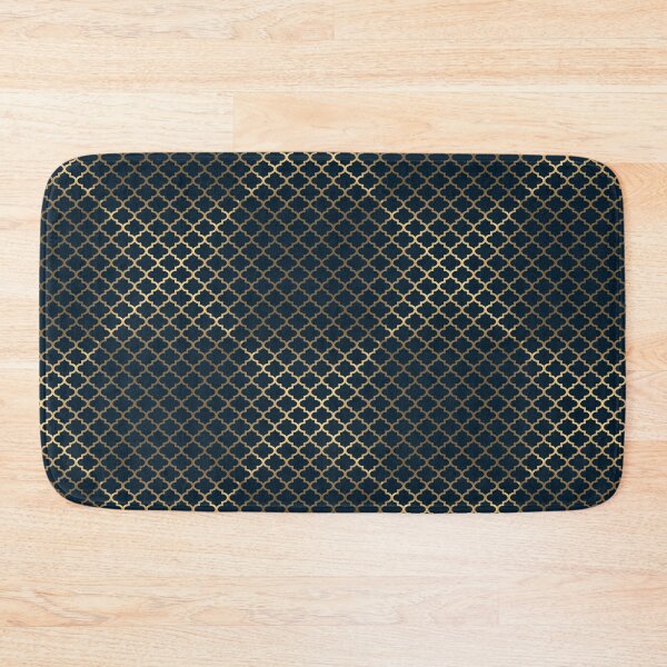 Item preview, Moroccan Trefoil Pattern - Gold & Navy designed and sold by JadeRyder.
