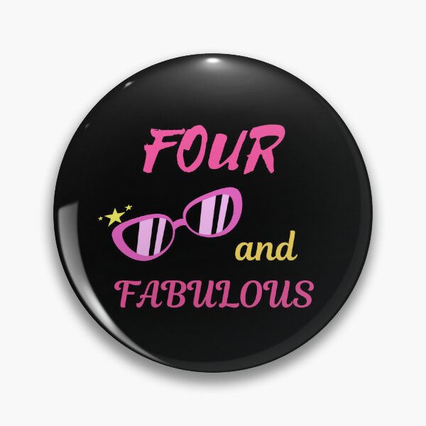 Item preview, Four and Fabulous 4th Birthday designed and sold by prudencehollow.