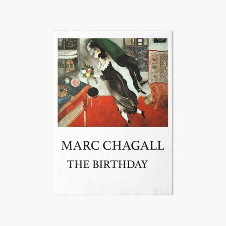 Item preview, Marc Chagall  Birthday  Exhibition Poster,  The Birthday (1915) by Marc Chagall  designed and sold by TeeARTHY.