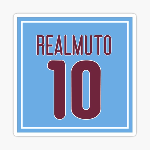 J.T. Realmuto Jersey  Sticker for Sale by meganhoban