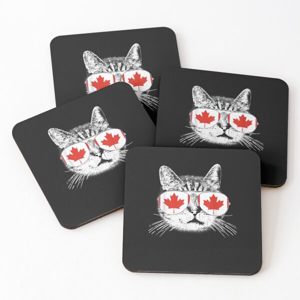 Item preview, Canada Flag Canadian Cat Sunglasses Funny Men Women designed and sold by Evrard122344.