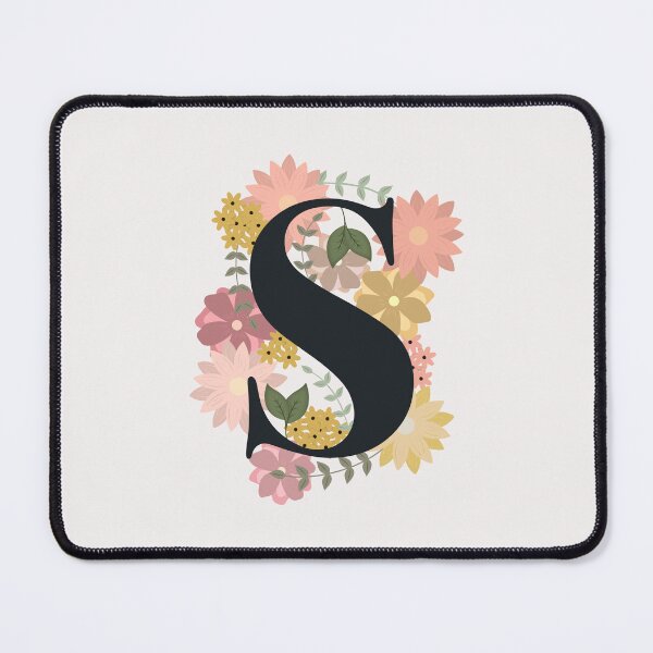 Item preview, "S" Floral Monogram designed and sold by sarahlefor.