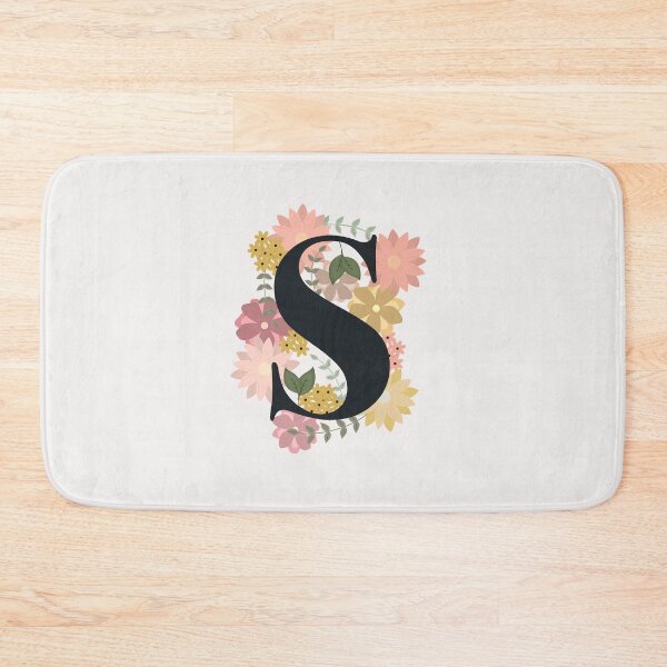 Item preview, "S" Floral Monogram designed and sold by sarahlefor.