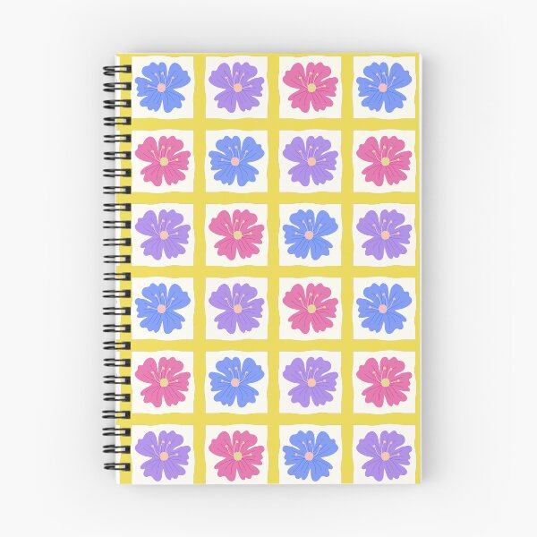Item preview, Cuadrícula amarilla con estampado de flores designed and sold by KeksWorkroom.
