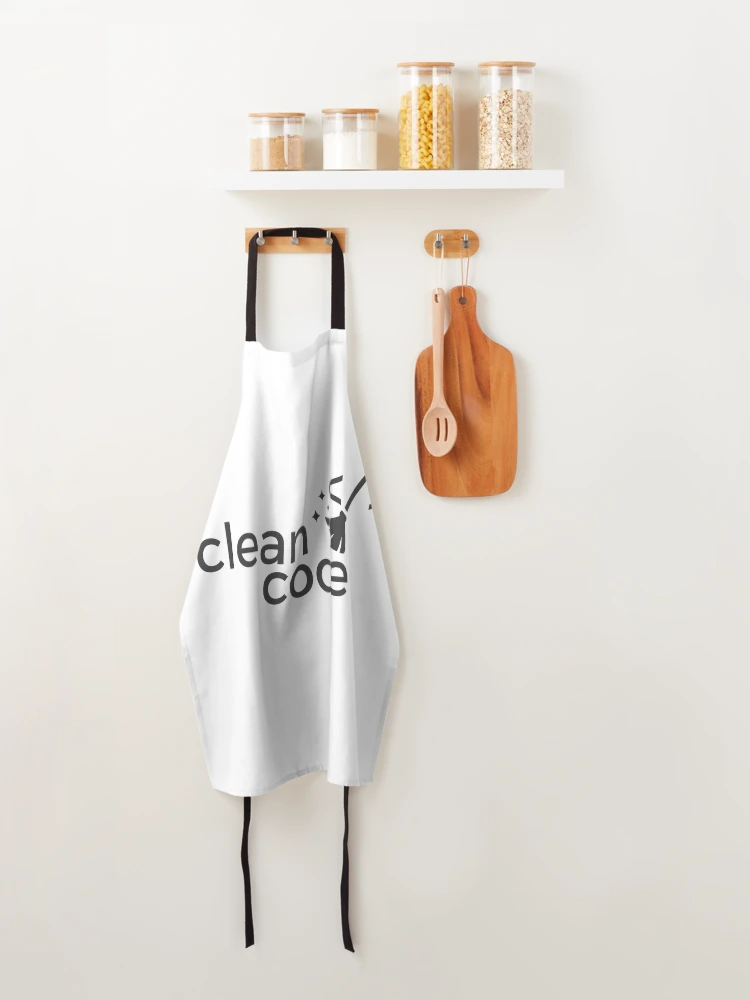 Thumbnail 4 of 6, Apron, Clean Code Funny Coder Technology designed and sold by JuxNdx.
