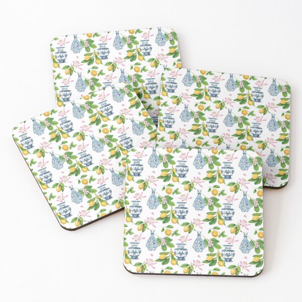 Item preview, Lemon Dynasty Vases and Lemons designed and sold by Sara Brenton.