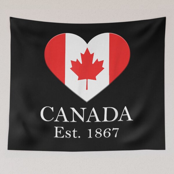 Item preview, Canadian Maple Leaf Heart Flag - Canada 150 Years designed and sold by Evrard122344.