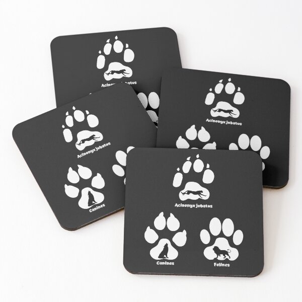 Item preview, Canine, Feline, and Cheetah Footprint T-Shirt. Quiz T-shirt, Cheetah Awareness T-Shirt, The perfect gift for cheetah lovers designed and sold by SilverWhiskers.