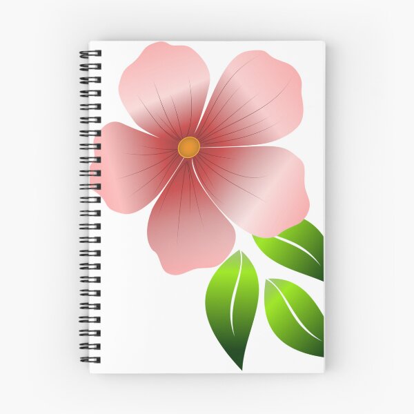 Item preview, Pink Flower with Green Leaves designed and sold by Twittlefish.
