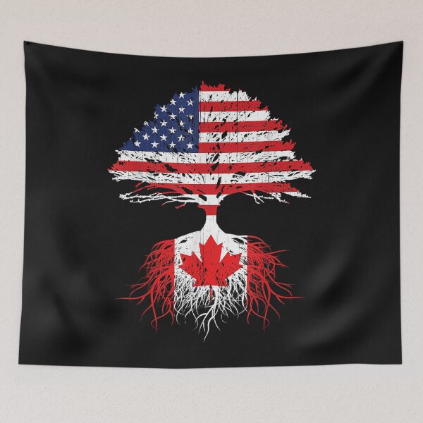 Item preview, Canadian Roots American Grown Canada Flag designed and sold by Evrard122344.