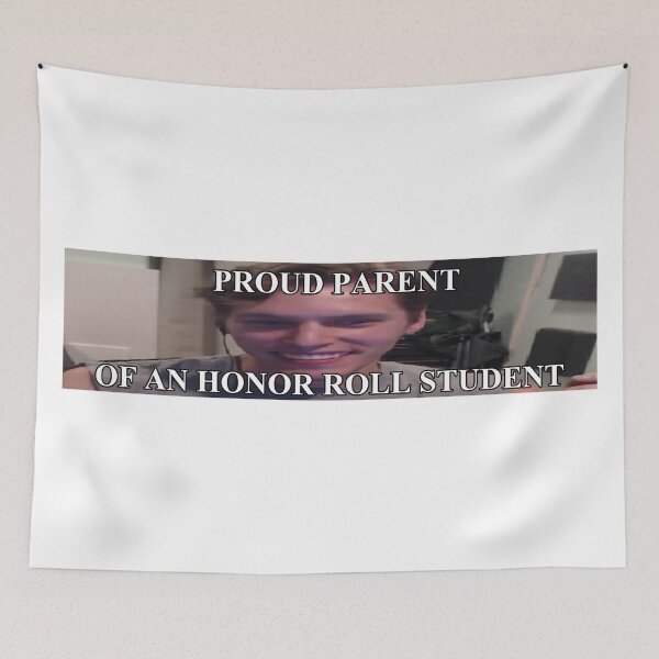 Item preview, jerma honor roll student bumper sticker designed and sold by kotonok0.