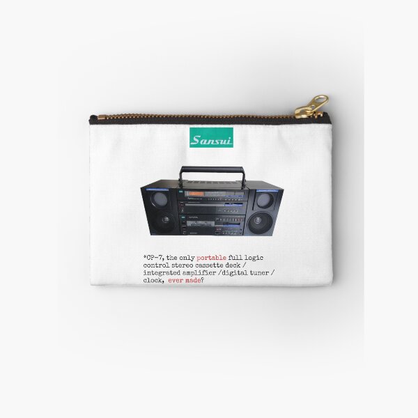 Item preview, Sansui CP-7 portable stereo cassette deck, integrated amp, digital tuner and clock. designed and sold by SubashSL.