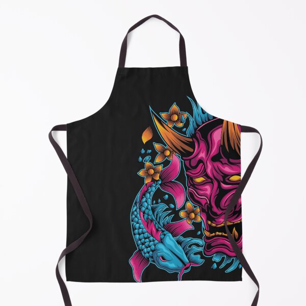 Item preview, Oni Mask With Koi Fish designed and sold by Marvs29.