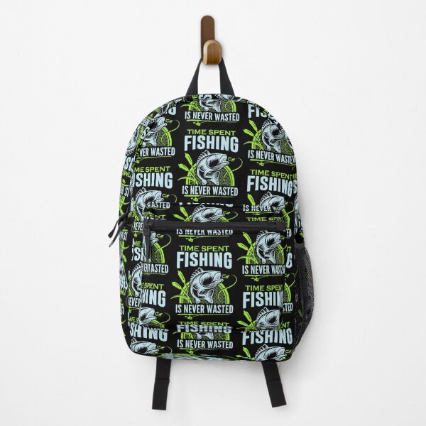 Item preview, Time Spent Fishing Is Never Wasted designed and sold by FanityPrints.