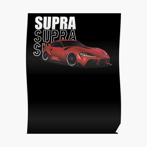 Red MK5 Supra Poster