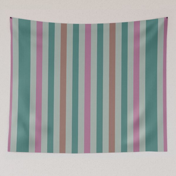 Item preview, Classic Stripes Pattern_Morandi Color 1_c3e Green Brown Pink designed and sold by mimihuang creations.