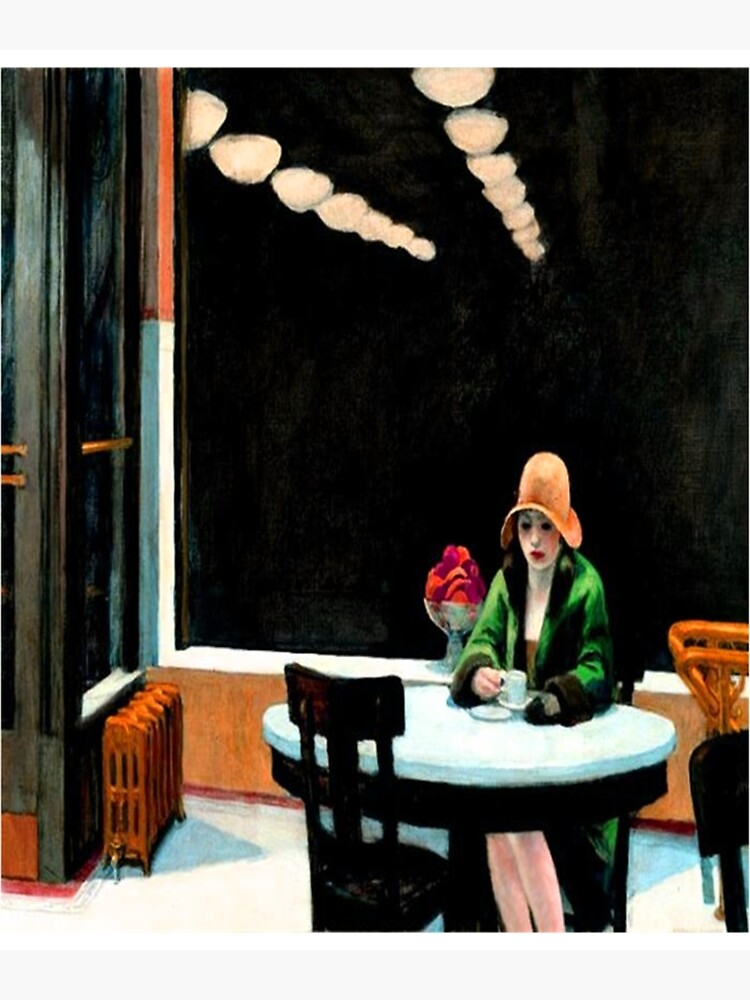 "Edward Hopper Automat 1927 " Poster for Sale by Lakazed Redbubble