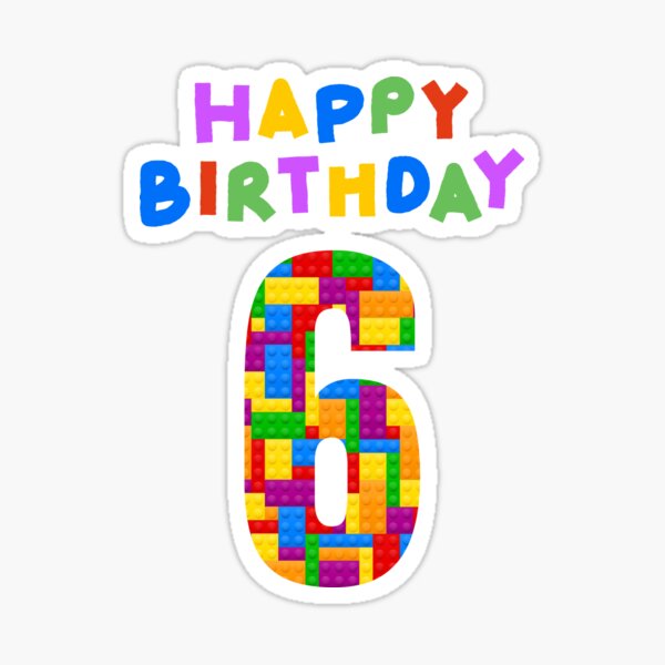 6 birthday clipart