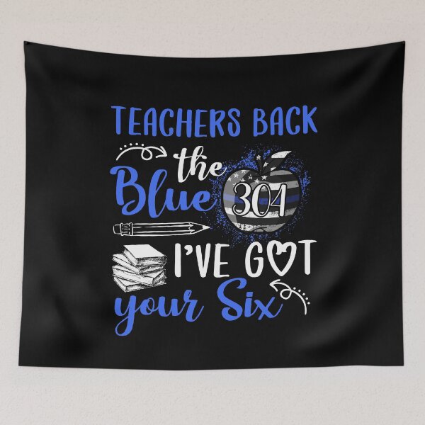 Item preview, Teachers Back The Blue I've Got Your Six designed and sold by ktmaem.