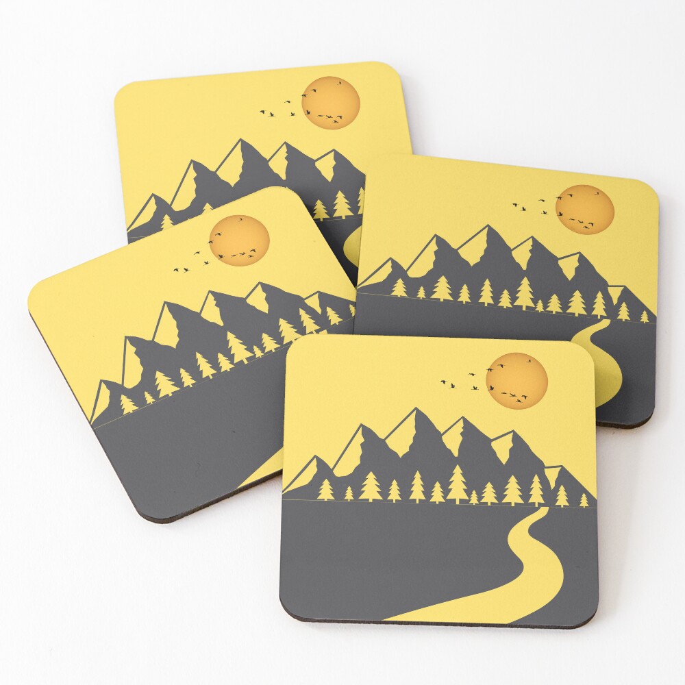 Item preview, Coasters (Set of 4) designed and sold by LIENZO Graphics ⭐⭐⭐⭐.