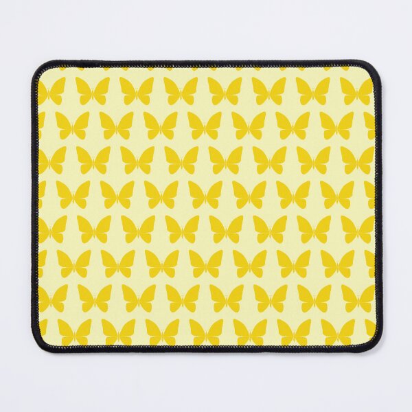 Item preview, Dark Yellow Butterfly Pattern on Pale Yellow Background designed and sold by burbankdesigns.