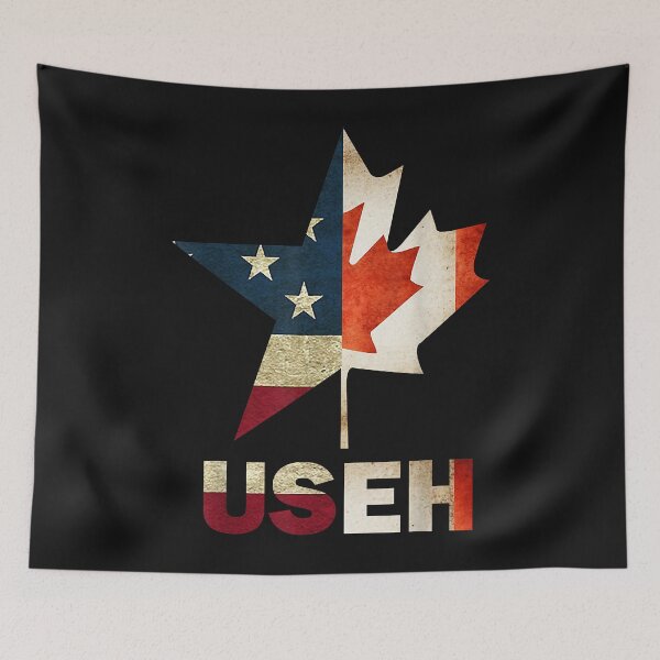 Item preview, USEH Leaf Canadian American Flag Shirt Canada USA Flag Gift designed and sold by Evrard122344.