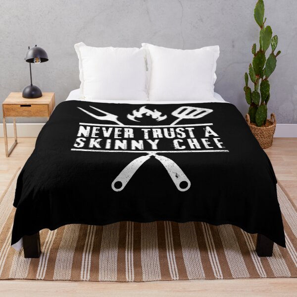Item preview, Never Trust a Skinny Chef - Funny Chef Sayings designed and sold by MacAndMoose.