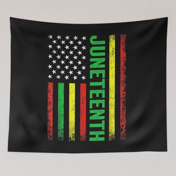 Item preview, June 19th history of afircan us american flag juneteenth T-Shirt designed and sold by Blue-Rechard.
