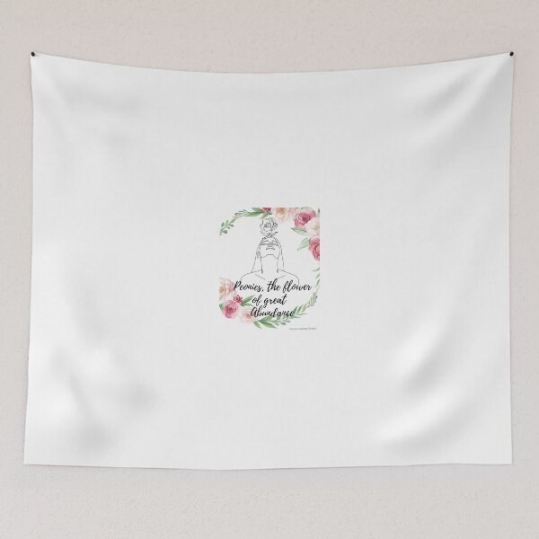 Item preview, Peony Abundance flower with girl designed and sold by PalomaHealing24.