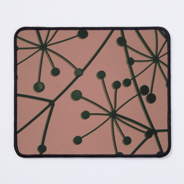 Item preview, Abstract Black and Pink Floral Pattern designed and sold by antevasinart.